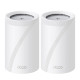 TP-Link Deco BE65 Pro (2-pack) Tribanda (2.4 GHz / 5 GHz / 6 GHz) Wi-Fi 7 (802.11be) Blanco 3 Interno